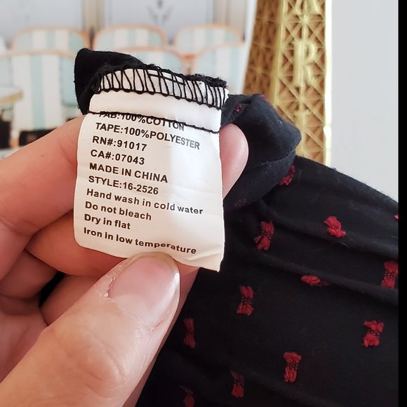 Luna Moon Boho Navy Midi Skirt - Picture 5 of 5